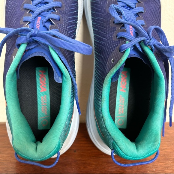Hoka Rincon 3 Blue Aqua Green size 9 B Everyday Run - Picture 5 of 8